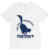 CHECK MEOWT CAT V-Neck Tee