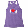 ladies i love michigan craft beer Racerback Tank