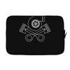 turbo skull and crossbones Laptop sleeve