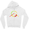 peace simbol Zipper Hoodie