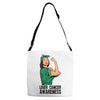liver cancer awareness can do it Adjustable Strap Totes