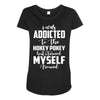i was addicted to the hokey pokey Maternity Scoop Neck T-shirt