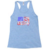 american flag peace Racerback Tank