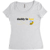 Daddy to Bee Baby Boy Women's Triblend Scoop T-shirt