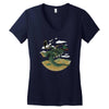 morning commute Women's V-Neck T-Shirt