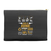 Born June Multitasking Problem Solving Tees Accessory Pouches