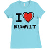 i love kuwait Ladies Fitted T-Shirt