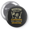 gardening Pin-back button