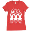 little miss cottontail cute bunny easter Ladies Fitted T-Shirt