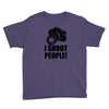 i shoot people t shirt funny photographer tee camera photography digit Youth Tee