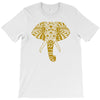 tribal print elephant geometric gold animals cool T-Shirt