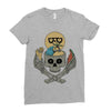 summer skull Ladies Fitted T-Shirt