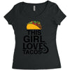 This Girl Loves Tacos Women's Triblend Scoop T-shirt