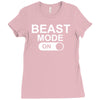 beast mode on Ladies Fitted T-Shirt