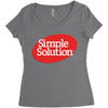 simpe solution Women's Triblend Scoop T-shirt