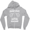 this guy loves miami Zipper Hoodie