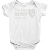 dogs leave paw prints on your heart Baby Onesie
