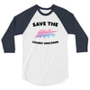 Save The Chubby Unicorns 3/4 Sleeve Shirt