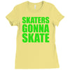 skaters Ladies Fitted T-Shirt