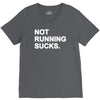 not running sucks V-Neck Tee