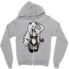 cat woman Zipper Hoodie