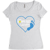 happy feet Women's Triblend Scoop T-shirt