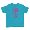 two coloured patterned skull   mens funny Youth Tee
