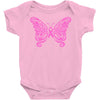 breast cancer butterfly Baby Bodysuit