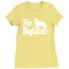 the dogfather cavalier king charles spaniel white Ladies Fitted T-Shirt