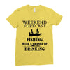 fishing funny Ladies Fitted T-Shirt