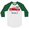america 2 3/4 Sleeve Shirt