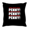 bbt knock knock penny Throw Pillow