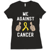 Me Against Cancer Ladies Fitted T-Shirt