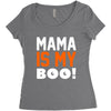 mama is my boo T-Shirt Women's Triblend Scoop T-shirt