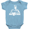 mac gyver schwarz Baby Onesie