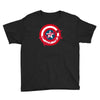 deadpool was here (captain america) Youth Tee