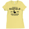 Property of Scofield, Fox River, State Penitentiary Ladies Fitted T-Shirt