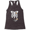 pregnant skeleton baby costume halloween maternity ninja ladies Racerback Tank