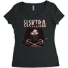crimson red Women's Triblend Scoop T-shirt
