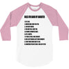rules for dating my daughter shirt t shirt perfect father's gift 3/4 Sleeve Shirt