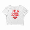 this is my vampire costume Crop Top
