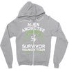 alien abductee survivor tour ufo nerd geek comic funny Zipper Hoodie