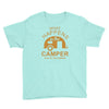 what happens in camper stays in camper vintage style camp funny Youth Tee