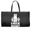 gym cat workout Weekender Totes