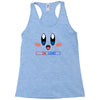 kirby gamer geek snes Racerback Tank