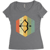 vintage sagittarius Women's Triblend Scoop T-shirt