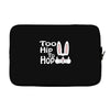 too hip to hop   bunny easter Laptop sleeve