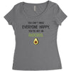 You Cant Make Everyone Happy You Are Not An Avocado Women's Triblend Scoop T-shirt