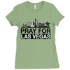 Pray for Las Vegas Ladies Fitted T-Shirt