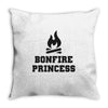 Bonfire Princess Throw Pillow